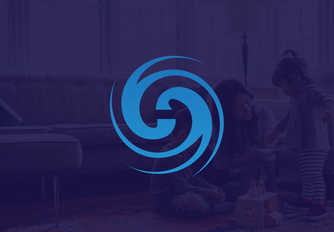 Stylized blue spiral logo for Higher Standards Financial Planning, overlaid on a premium dark blue background representing trust and security.