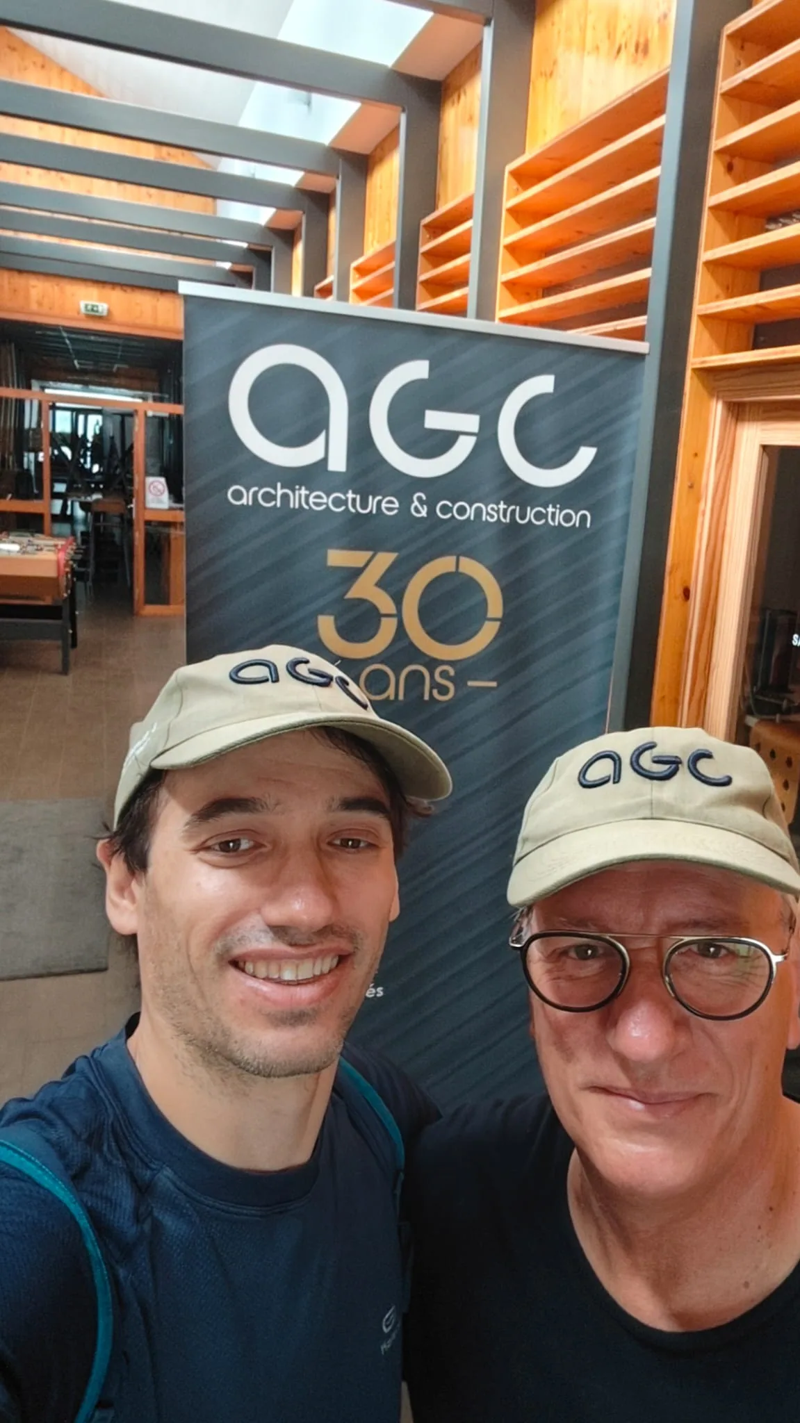 Joao Queiros with AGC Concept founder Gerard Chaussignand at the AGC office in August 2026