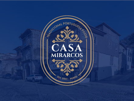 Casa Mirarcos Porto restaurant branding logo design