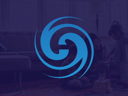 Stylized blue spiral H letter logo for Higher Standards Financial Planning, overlaid on a premium dark blue background representing trust and security.