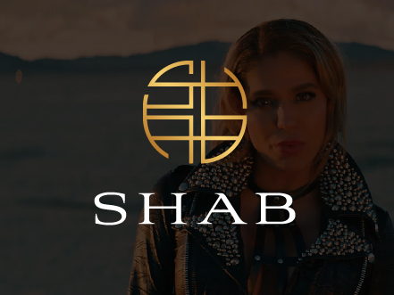 Logo design for Persian pop singer and artist Shabnam (SHAB)