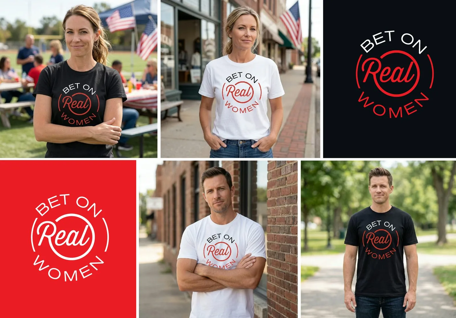Bet on Real Women t-shirt design