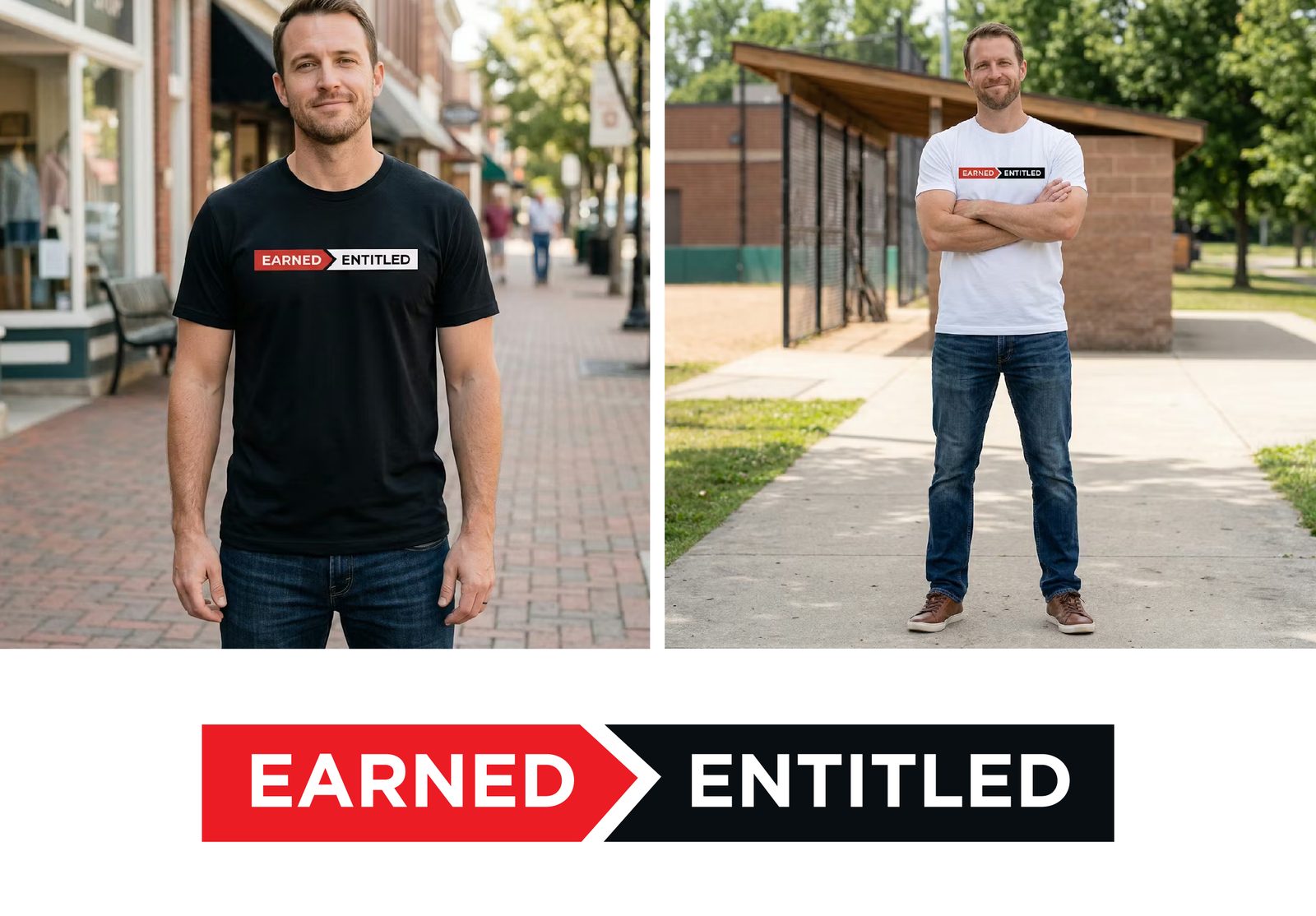 Earned Entitled lifestyle shots in black and white