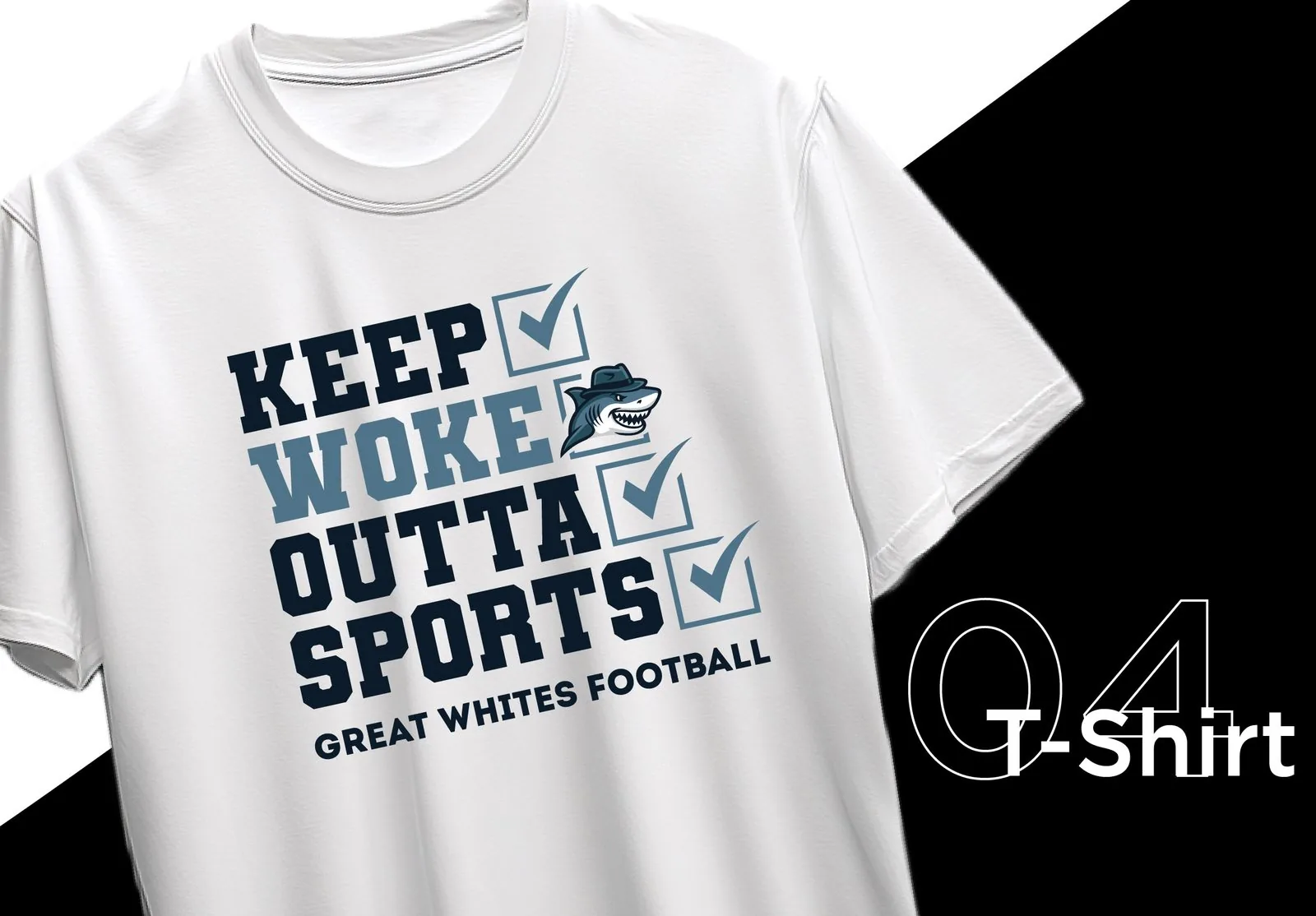 Keep Woke Outta Sports t-shirt mockup