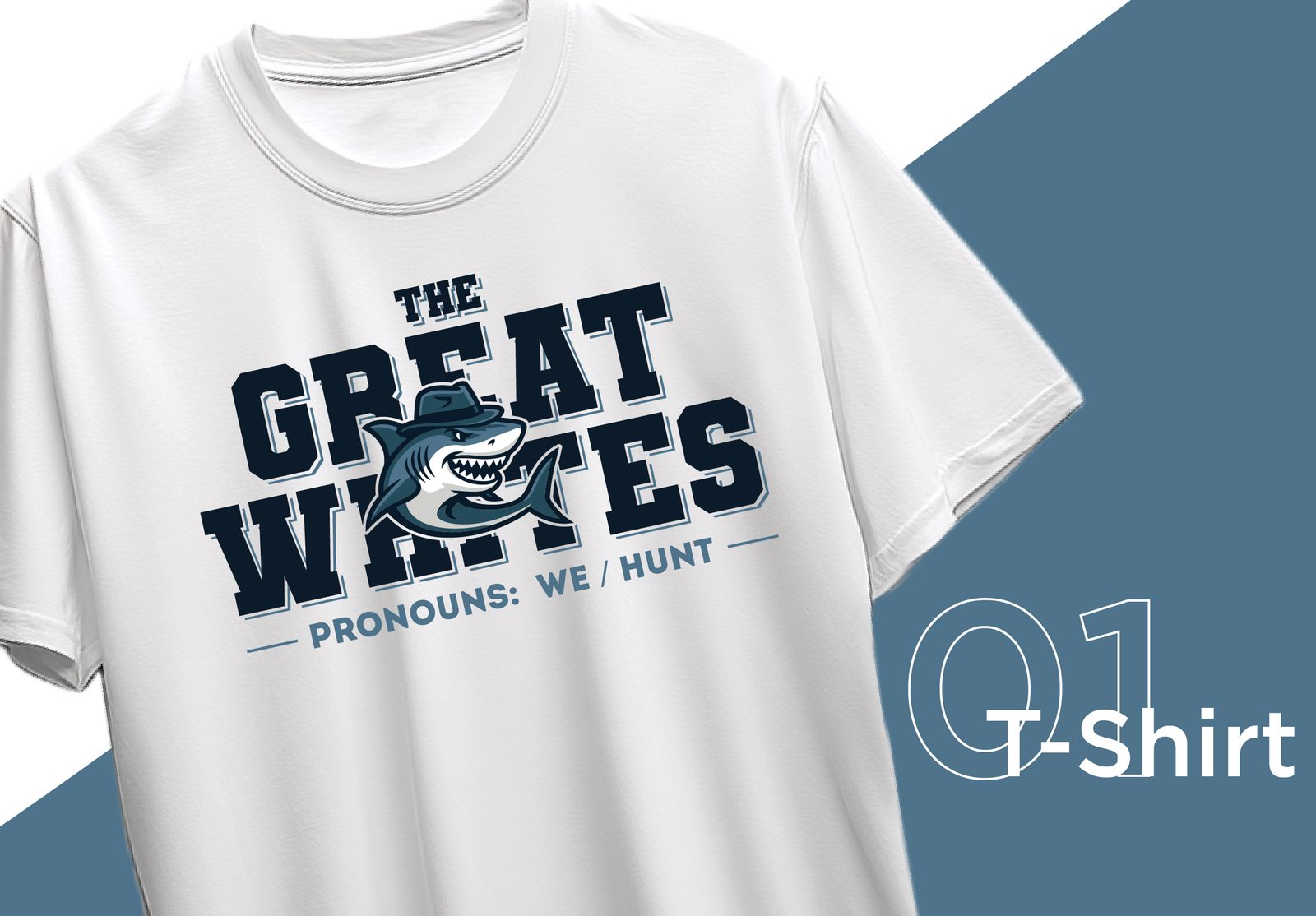 Pronouns We Hunt t-shirt mockup