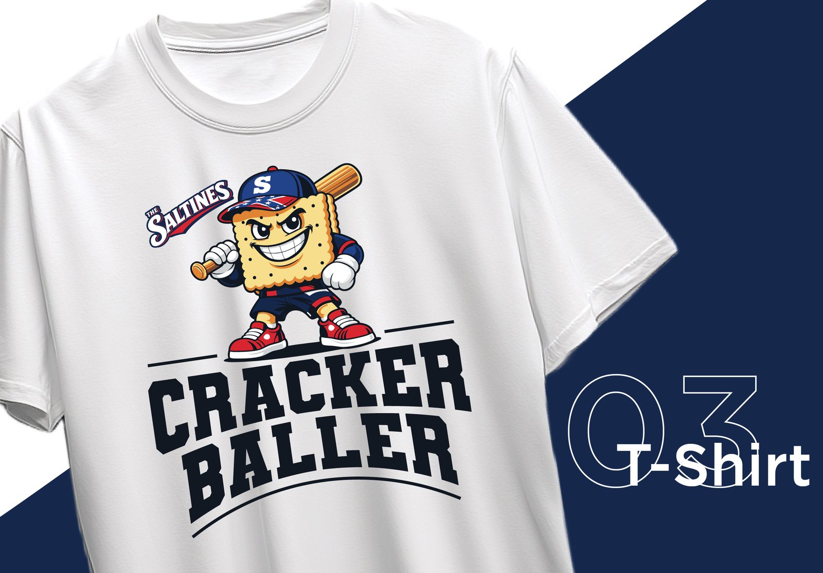 Cracker Baller t-shirt mockup