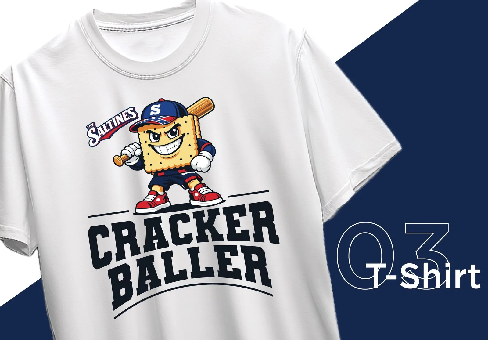 Cracker Baller t-shirt mockup