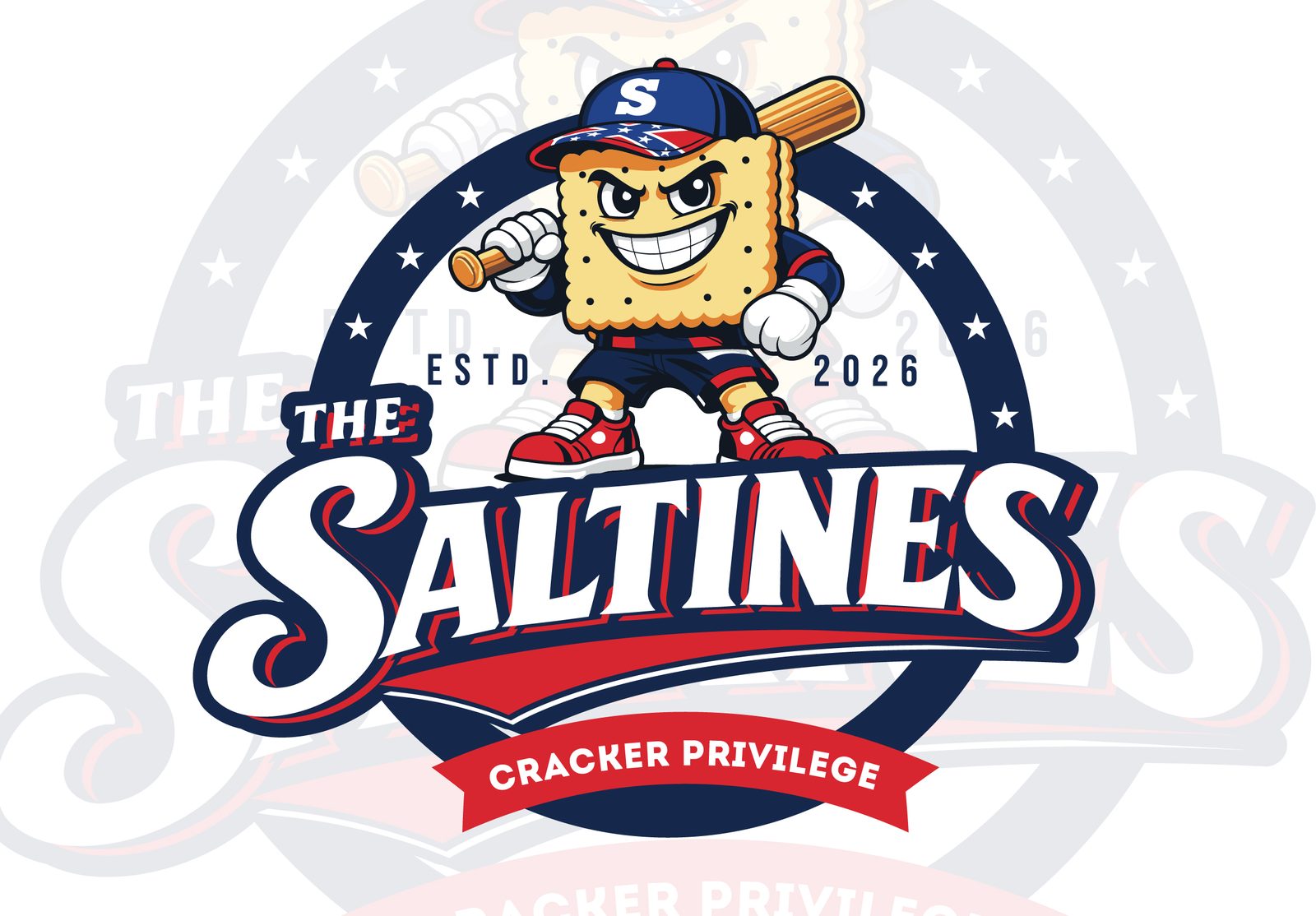 The Saltines Cracker Privilege full logo lockup