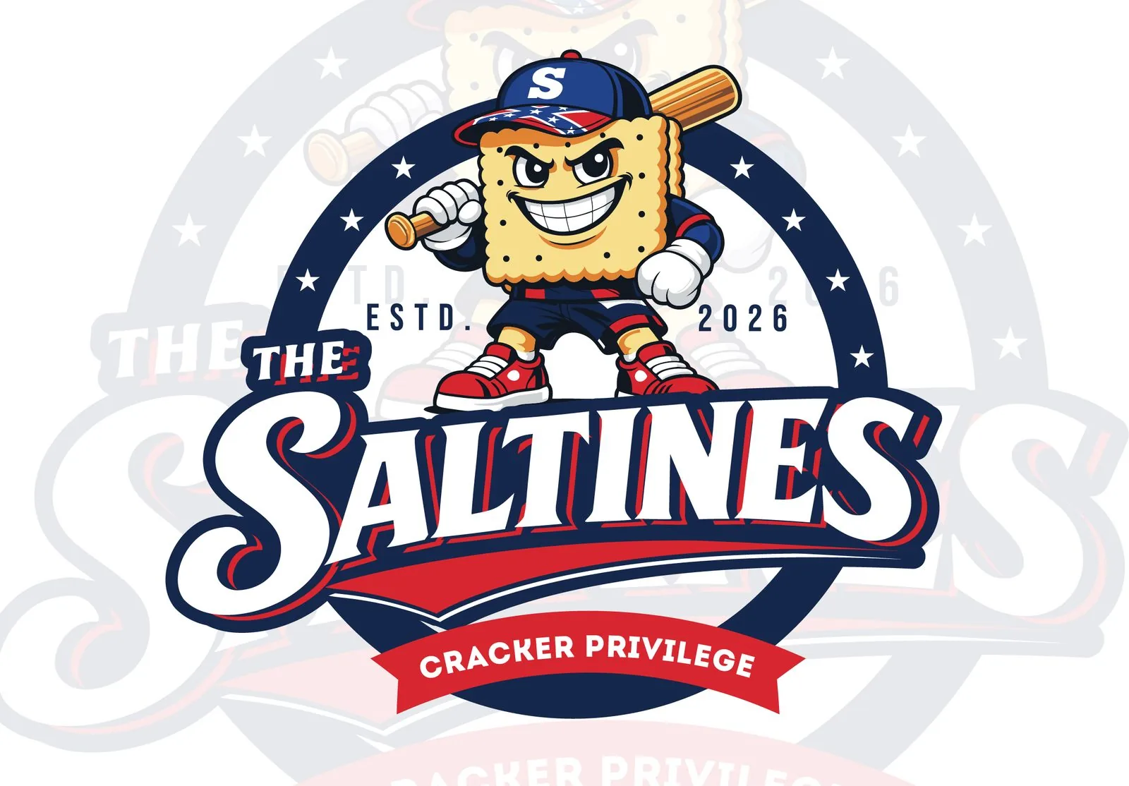 The Saltines Cracker Privilege full logo lockup