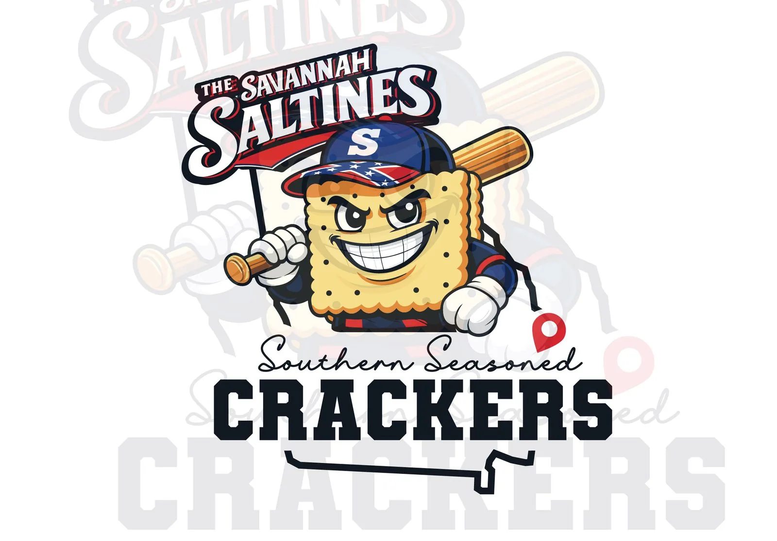 Savannah Saltines Southern Seasoned Crackers design