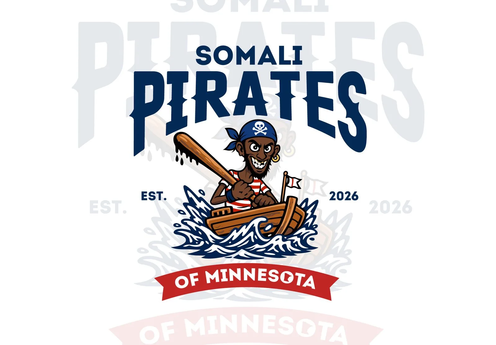 Somali Pirates of Minnesota full logo lockup