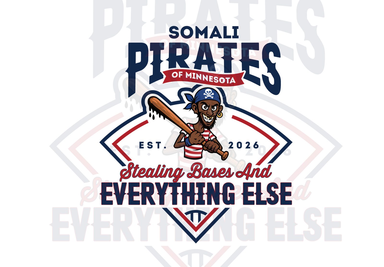 Stealing Bases And Everything Else badge design