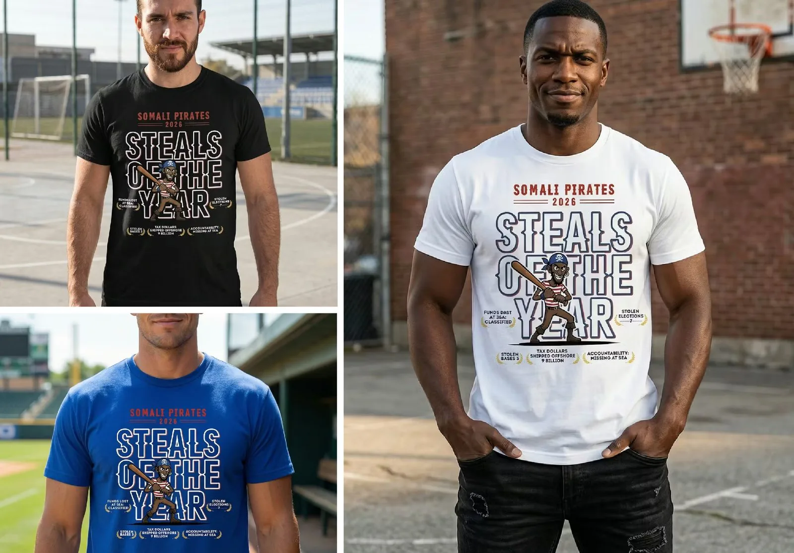 Steals of the Year lifestyle shots in three colourways